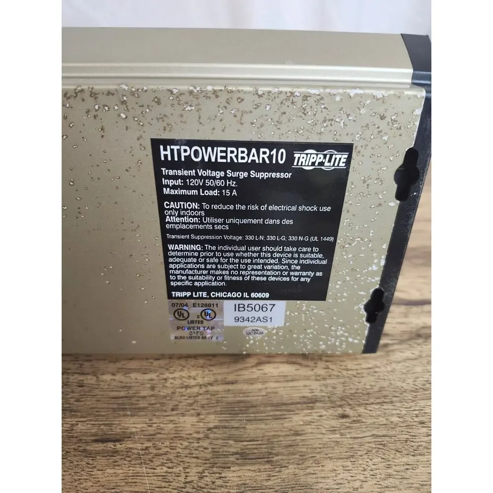 Tripp LITE SURGE PROTECTOR HTPOWERBAR10 HT POWER BAR 10